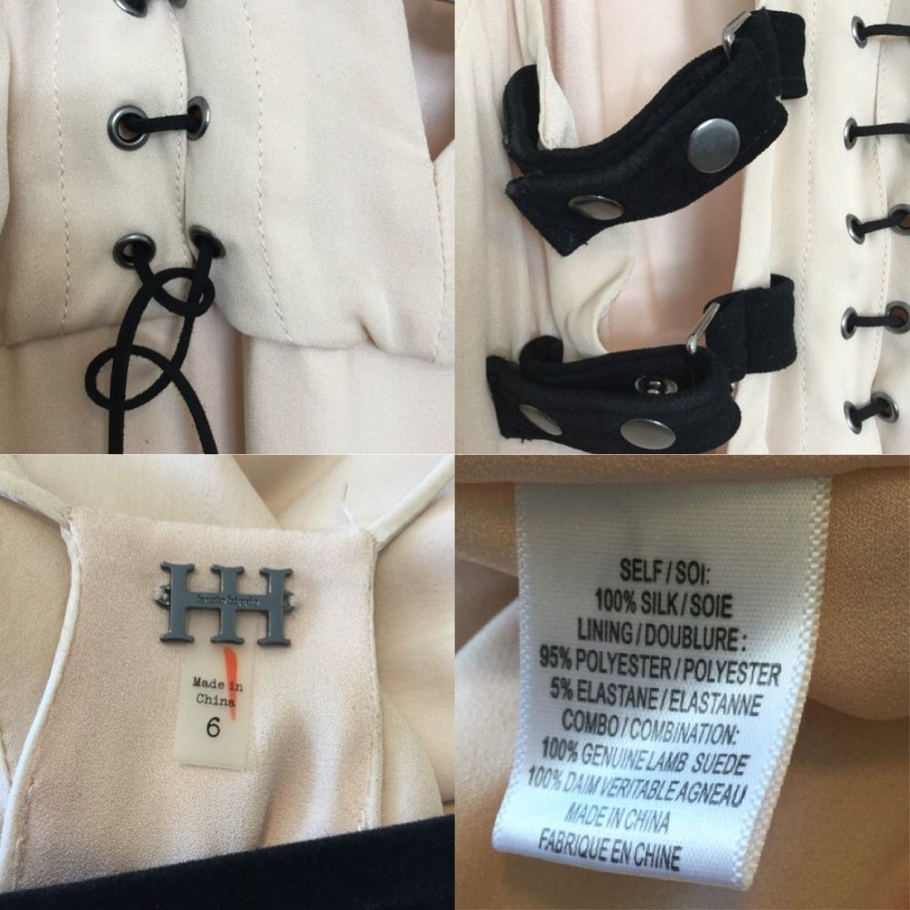 Haute Hippie Lace-up Draped Silk Crepe De Chine - Picture 8 of 8